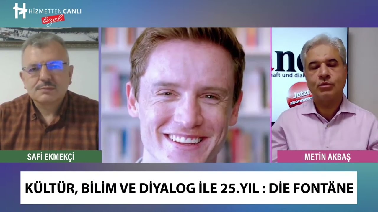 Hizmetten.com Canlı Yayında Fontäne Dergisinin 25. yıl Programı konusuldu.