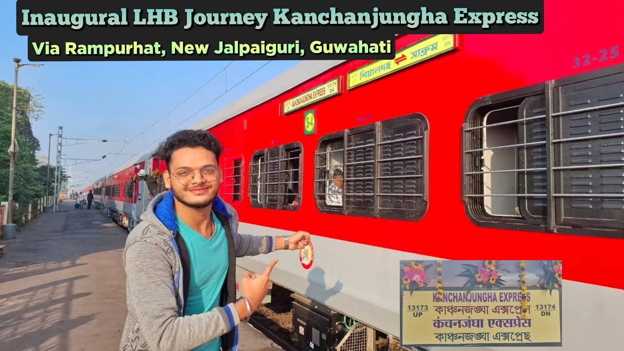 Inaugural LHB Journey Kanchanjungha Express in Sleeper Class *Sealdah To Sabroom*