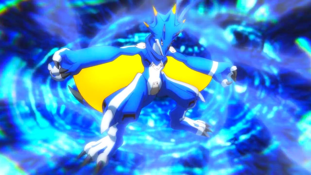 Digimon Ghost Game - Gammamon Digivolve para KausGammamon VS Yatagaramon