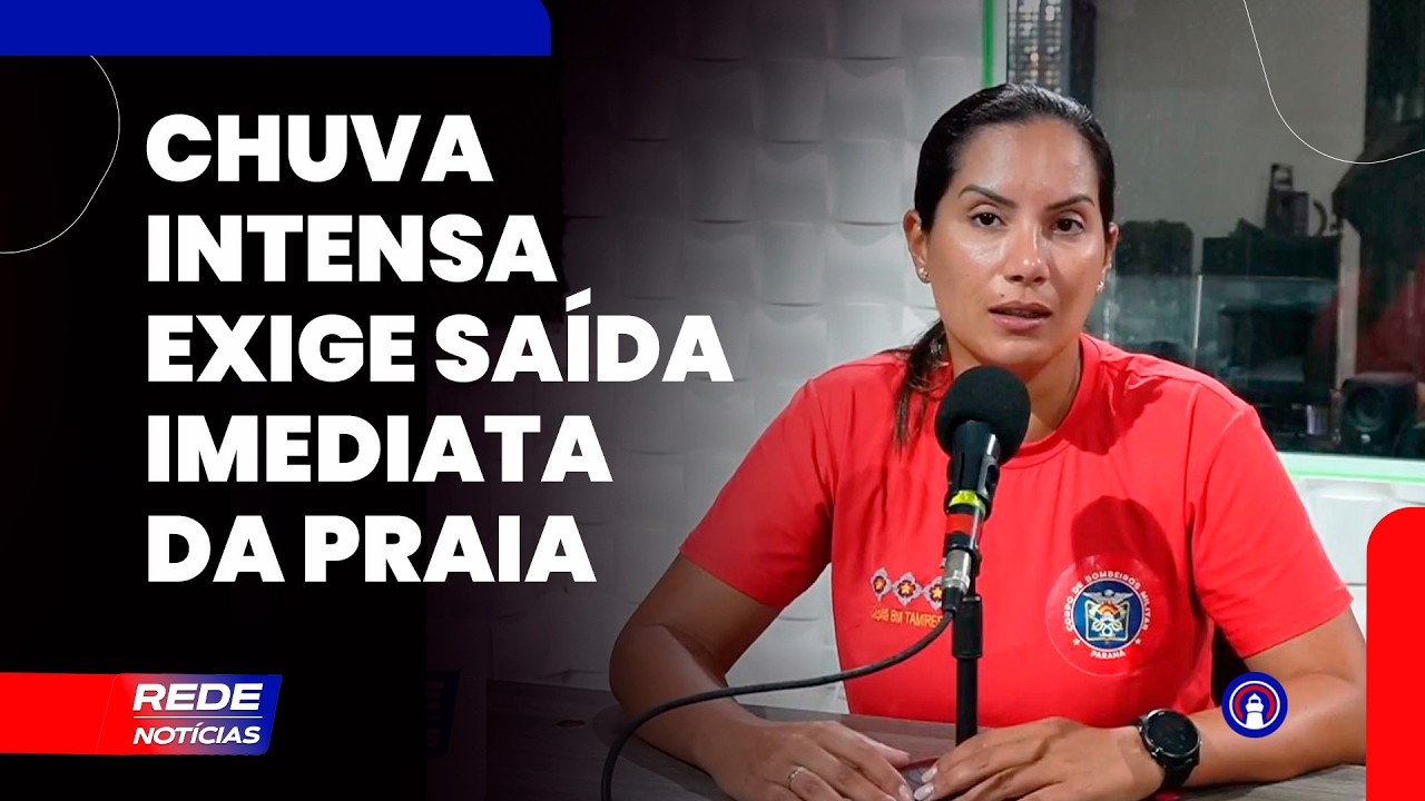 Carnaval 2026: bombeiros alertam banhistas para riscos de tempestades no litoral