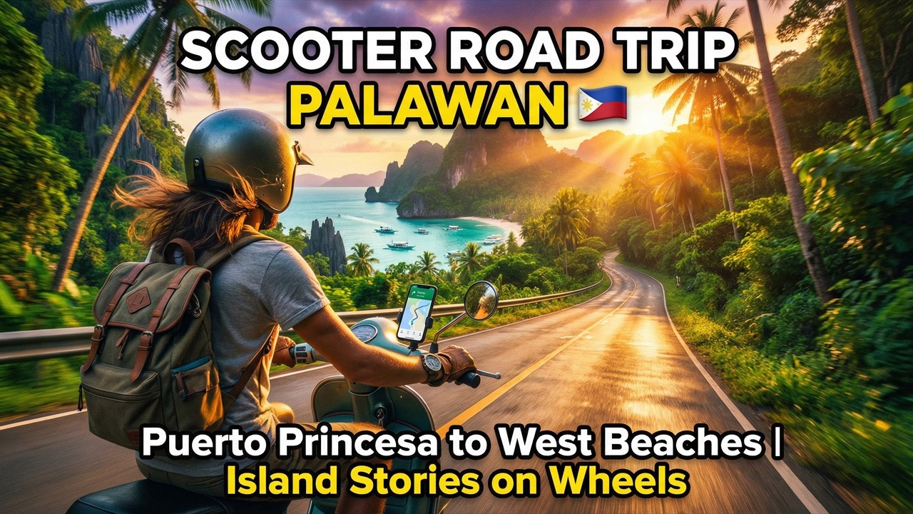 Scooter Road Trip from Puerto Princesa to West Palawan | Storytelling Drive + Island Life Insights