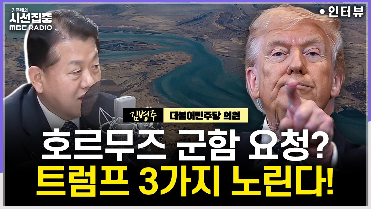 [시선집중] 호르무즈 해협에 청해부대 가나 - 김병주 더불어민주당 의원, MBC 260316 방송