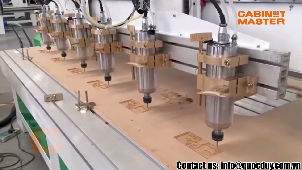 The Cabinet Master 6 Head CNC Engraving Carving Machine | Cabinet Master CNC