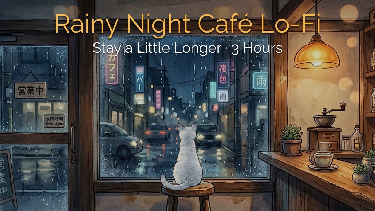 Rainy Night Café Lo-Fi · Stay a Little Longer · 3 Hours