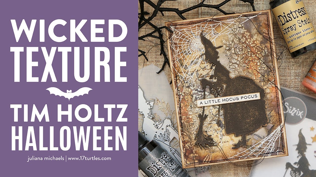 Tim Holtz Halloween 2025 | Wicked Fun Mixed Media Card Techniques