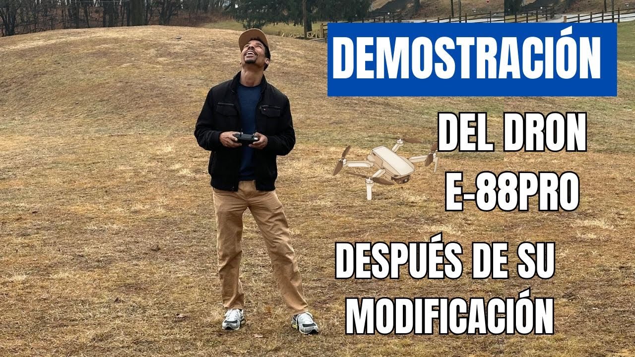 probado después de la modificación de antenas del control dron e88 pro