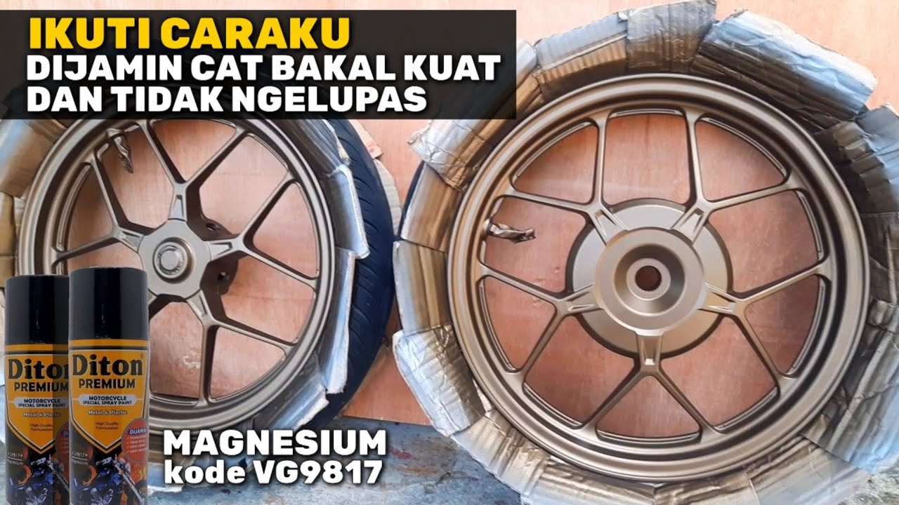 Pengecatan Warna MAGNESIUM Pada Velg Honda Vario 125 || DITON PREMIUM