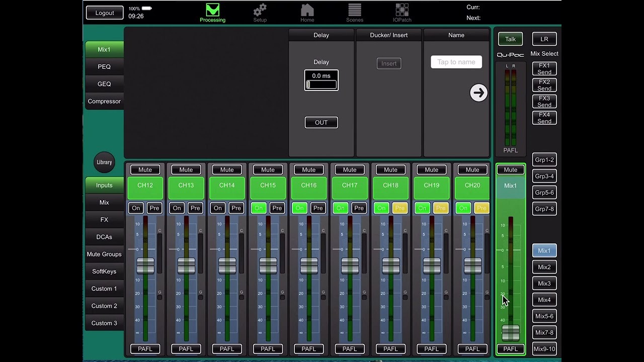 Qu Pad - channel routing