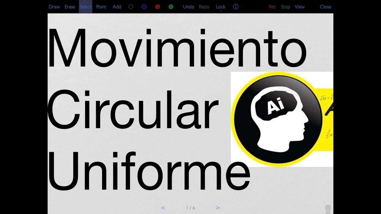 Movimiento Circular Uniforme MCU