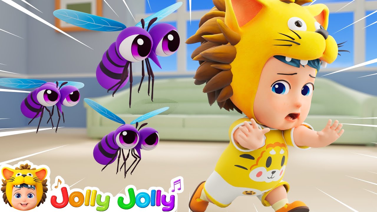 Mosquito, Go Away🦟! Little Mosquito Song | Good Habits for Kids | Jolly Jolly - Nursery Rhymes