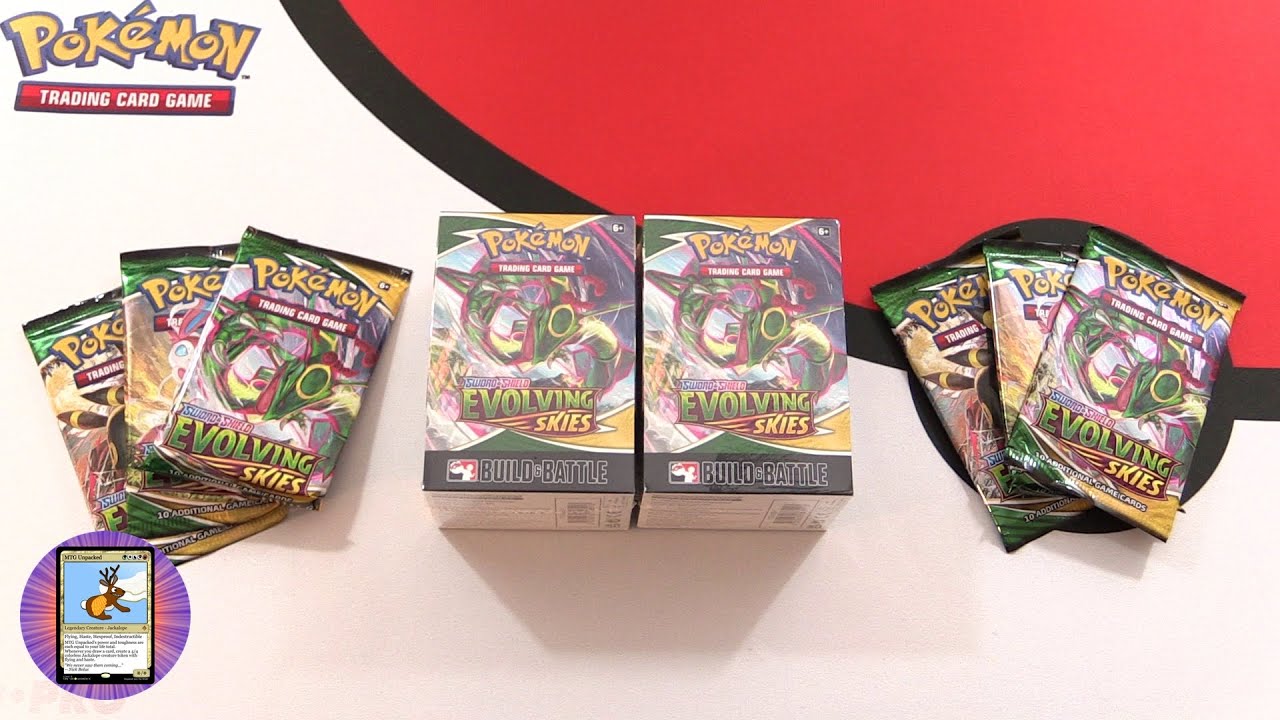 Pokémon Evolving Skies Build & Battle Boxes Unboxing!