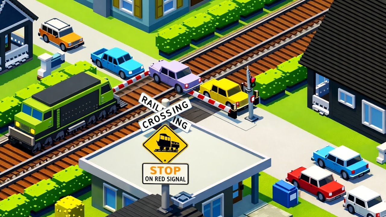 Railroad Crossing 😱 Near Miss Moments Compilation | Gameplay #153