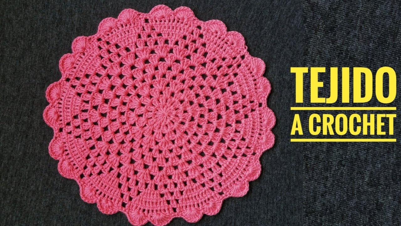 TUTORIAL CÓMO TEJER CARPETA A CROCHET paso a paso para Principiantes/Crochet Tutorial Projects/Teje