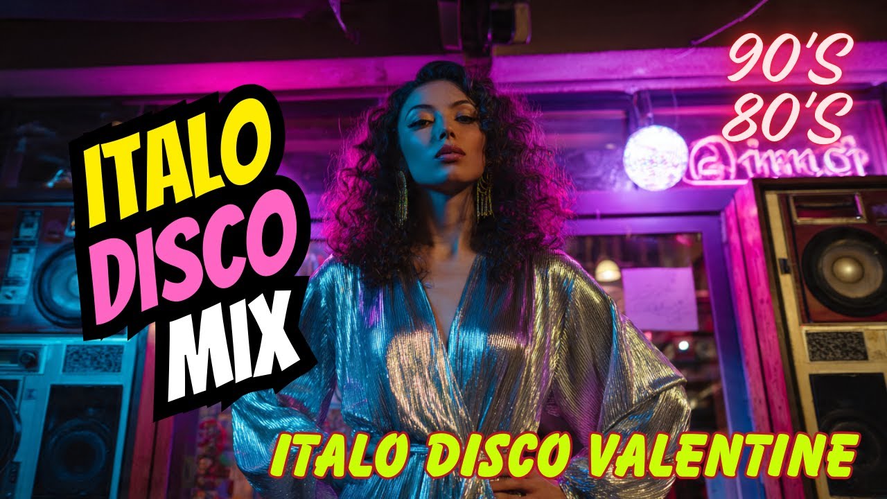 🌌 Valentine Neon Love Italo Disco Mix | 80s Euro Dance Romance