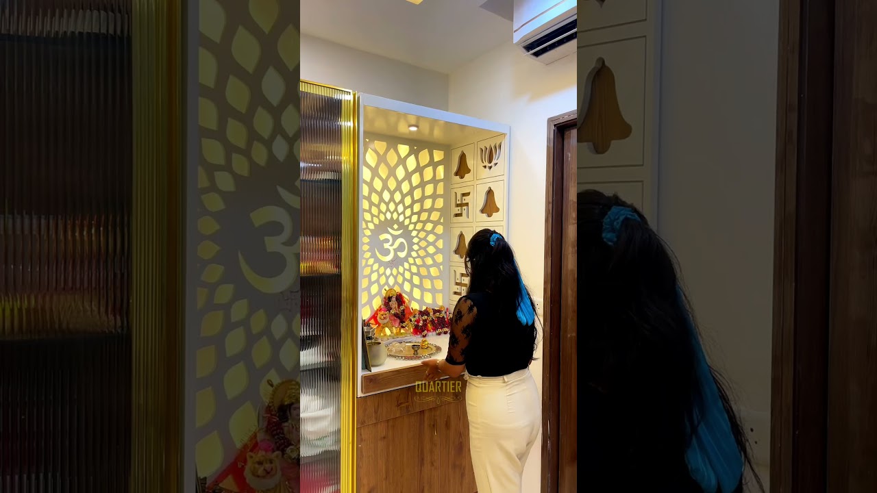 Dining Area Mandir Design | Elegant & Spiritual - DLF Garden City Sector 92 Gurgaon.
