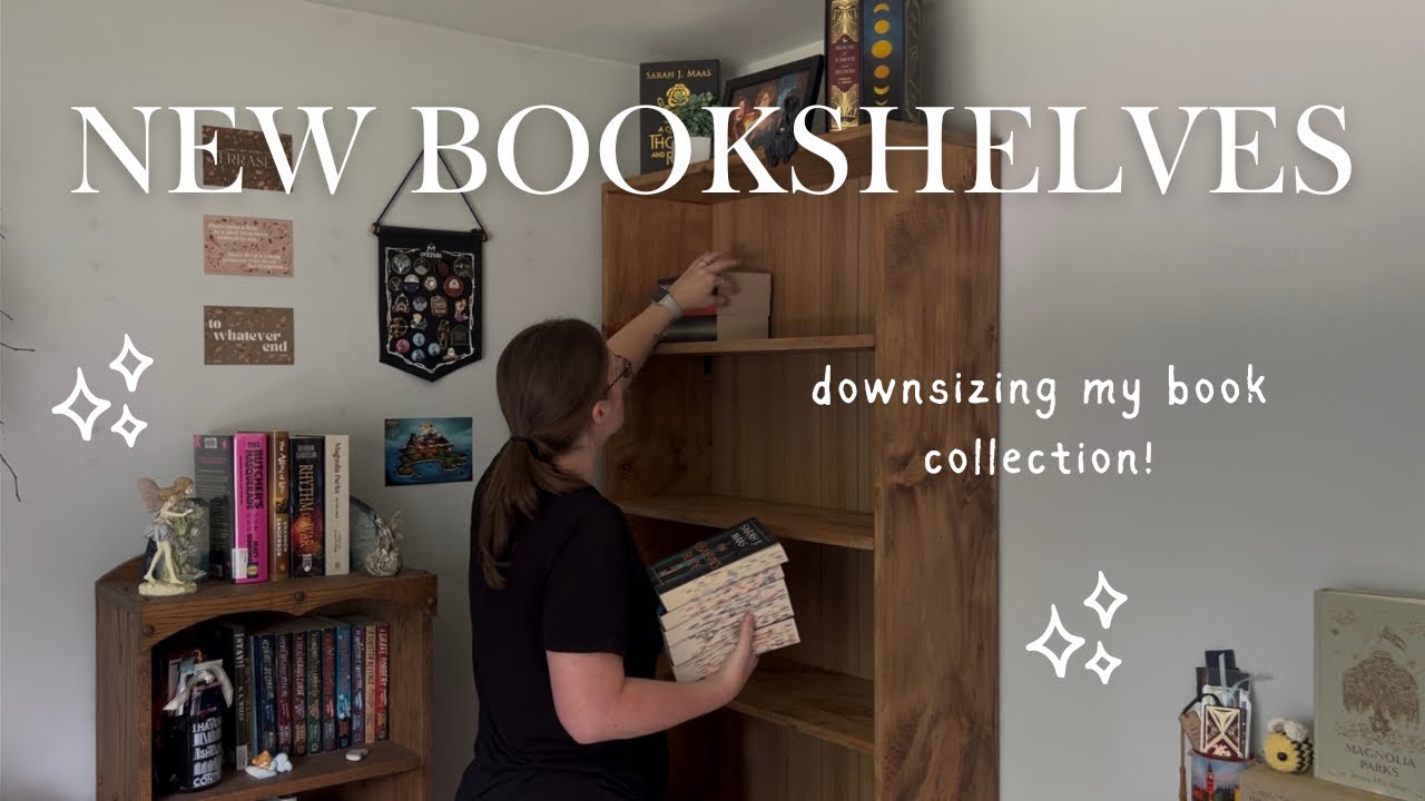 Getting New Bookshelves and Reoganizing All of My Books ✨