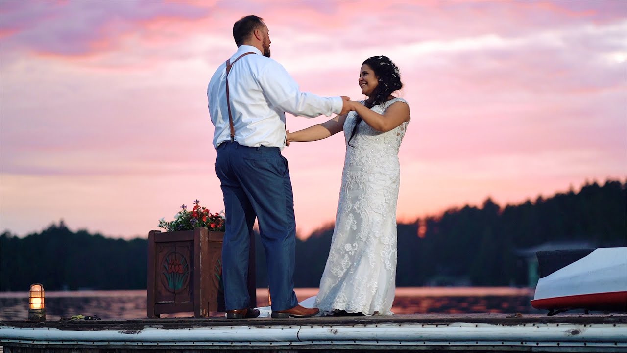 Gorgeous Lake House AirBnb Wedding Video || Lake Placid Micro Wedding Video
