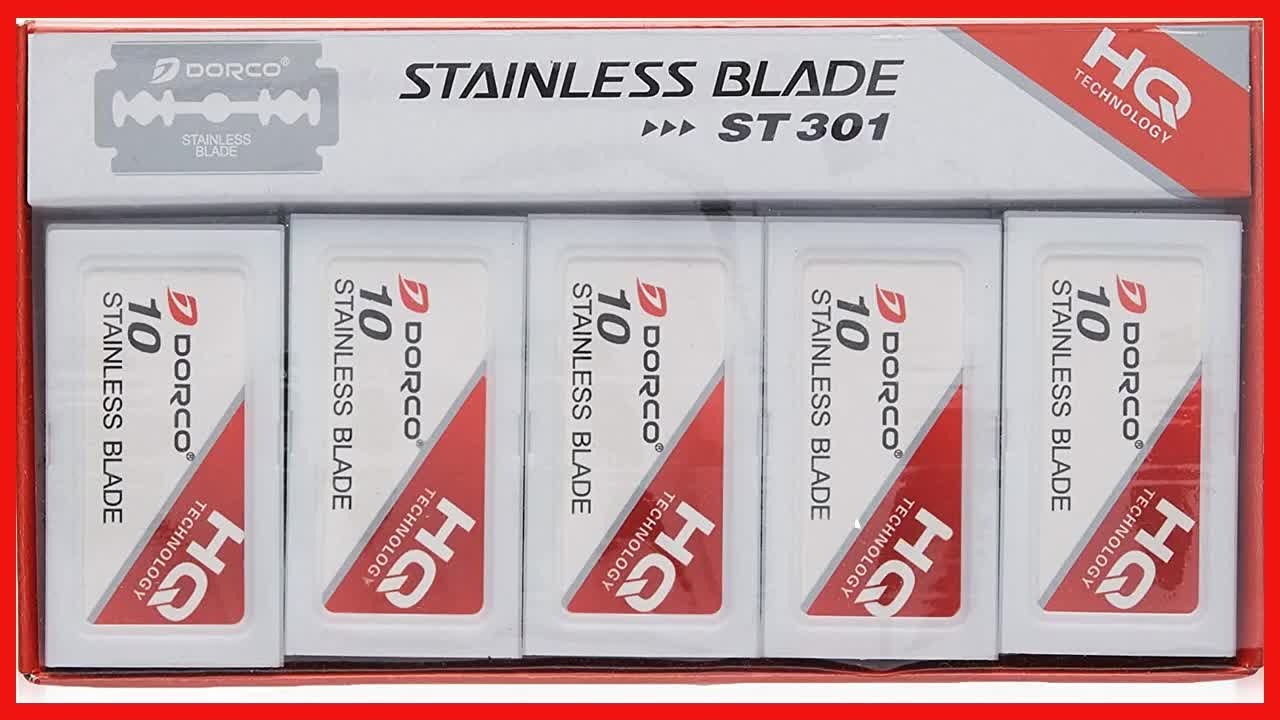 Great product -  Dorco Double Edge Razor Blades &acirc;&euro;&ldquo; Stainless Steel, Dispenser Box with Used Blade D