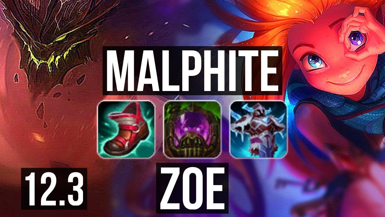 MALPHITE vs ZOE (MID) | 1.4M mastery, 9/2/6, 400+ games | KR Diamond | 12.3