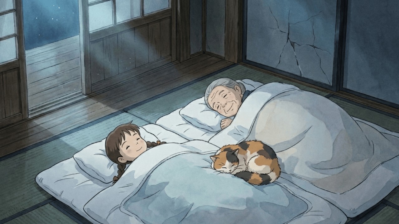 Cozy Countryside Life 🌾 Rescuing a Stray Kitten & Grilled Fish by the Hearth | Ghibli-Style ASMR