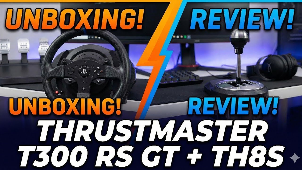 Thrustmaster T300 RS GT & TH8S Shifter Add On - Full Review & Unboxing. #Vlog128 #365dayschallenge 