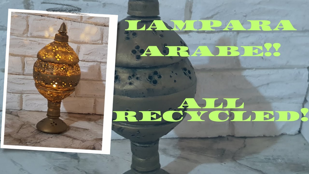 COMO HACER LAMPARA ARABE CON BOTELLAS DE PLASTICO! DIY HOW TO MAKE ARABIC LAMP WITH PLASTIC BOTTLES!