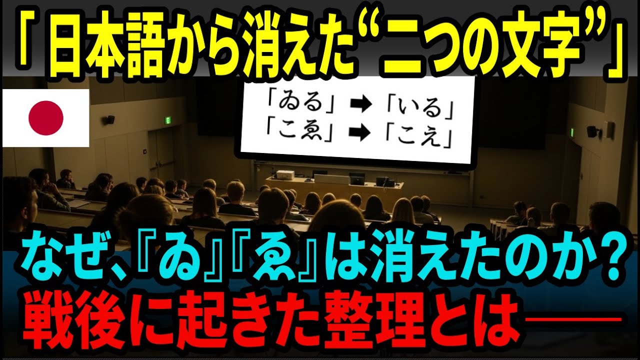 なぜ日本語から「ゐ」と「ゑ」は消えたのか──音ではなく、制度が整理した文字の歴史