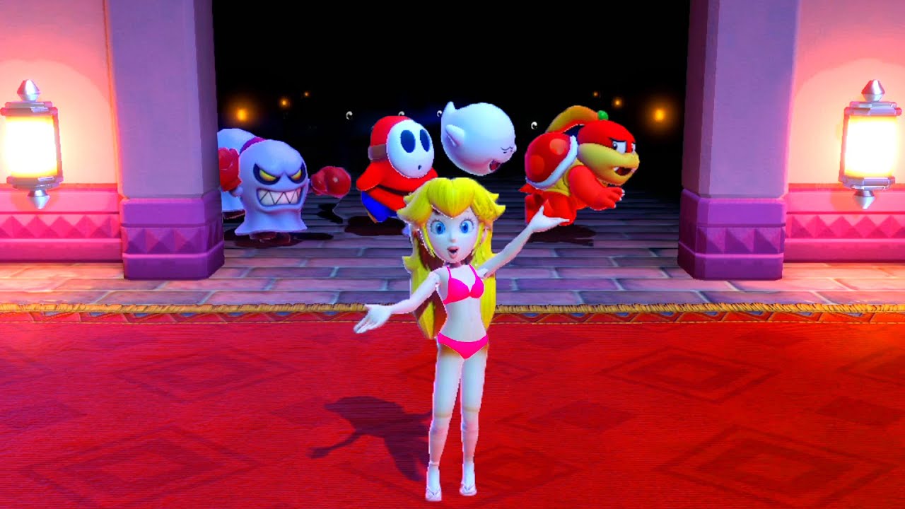 【スーパーマリオパーティ】ミニゲームピーチVsプンプンVsヘイホーVsテレサ(COM最強 たつじん)