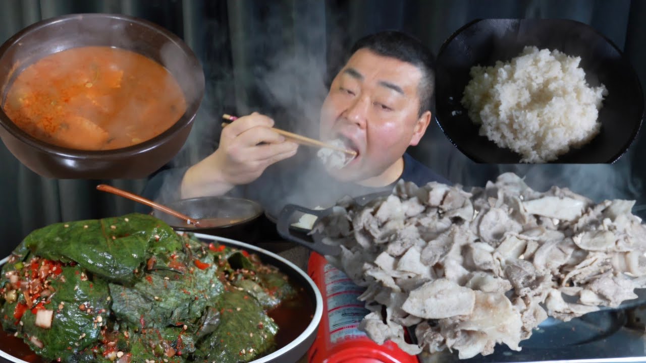 씨름선수시절 아침부터 항상 고기를 먹었던 동석이! 역시 아침 삼겹살은 최고최고 😂 