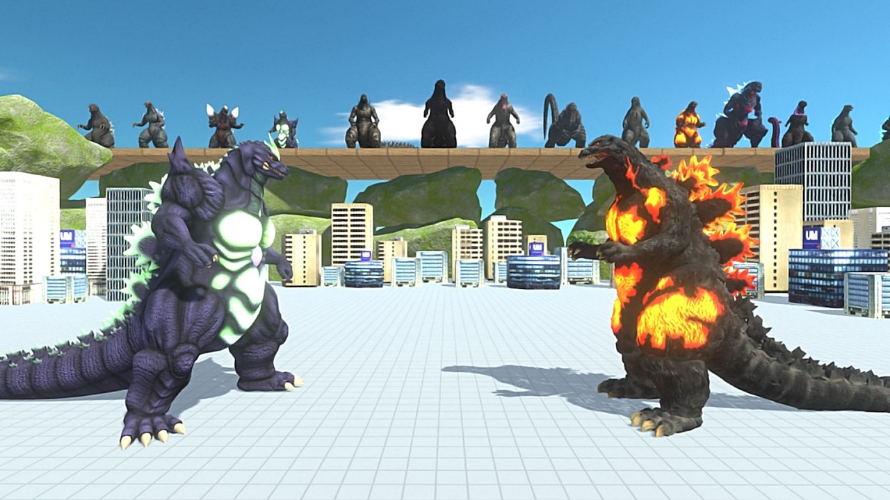 Godzilla Tournament in the City - Animal Revolt Battle Simulator | ARBS