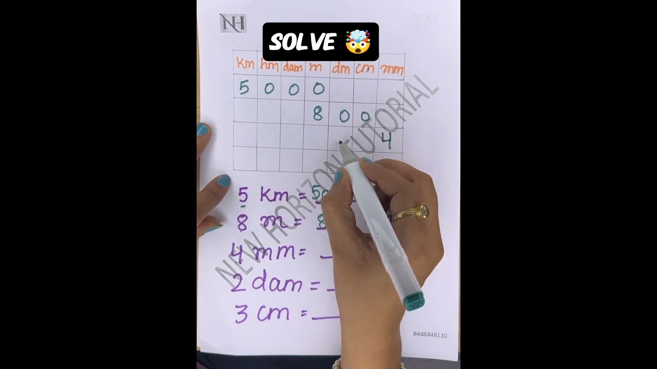 "Length Conversion Made Easy | Km, m, cm, mm Tricks Explained ✨📏"