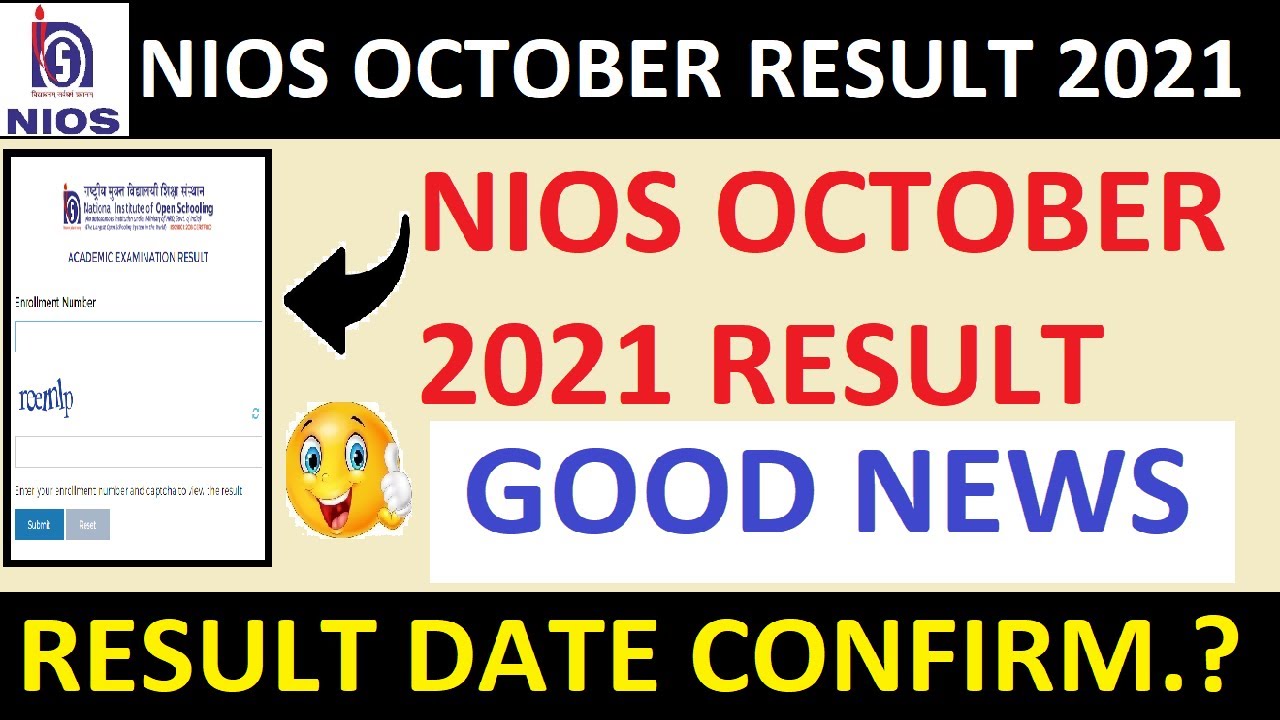 NIOS OCTOBER RESULT 2021 - GOOD NEWS (Grace Marking)