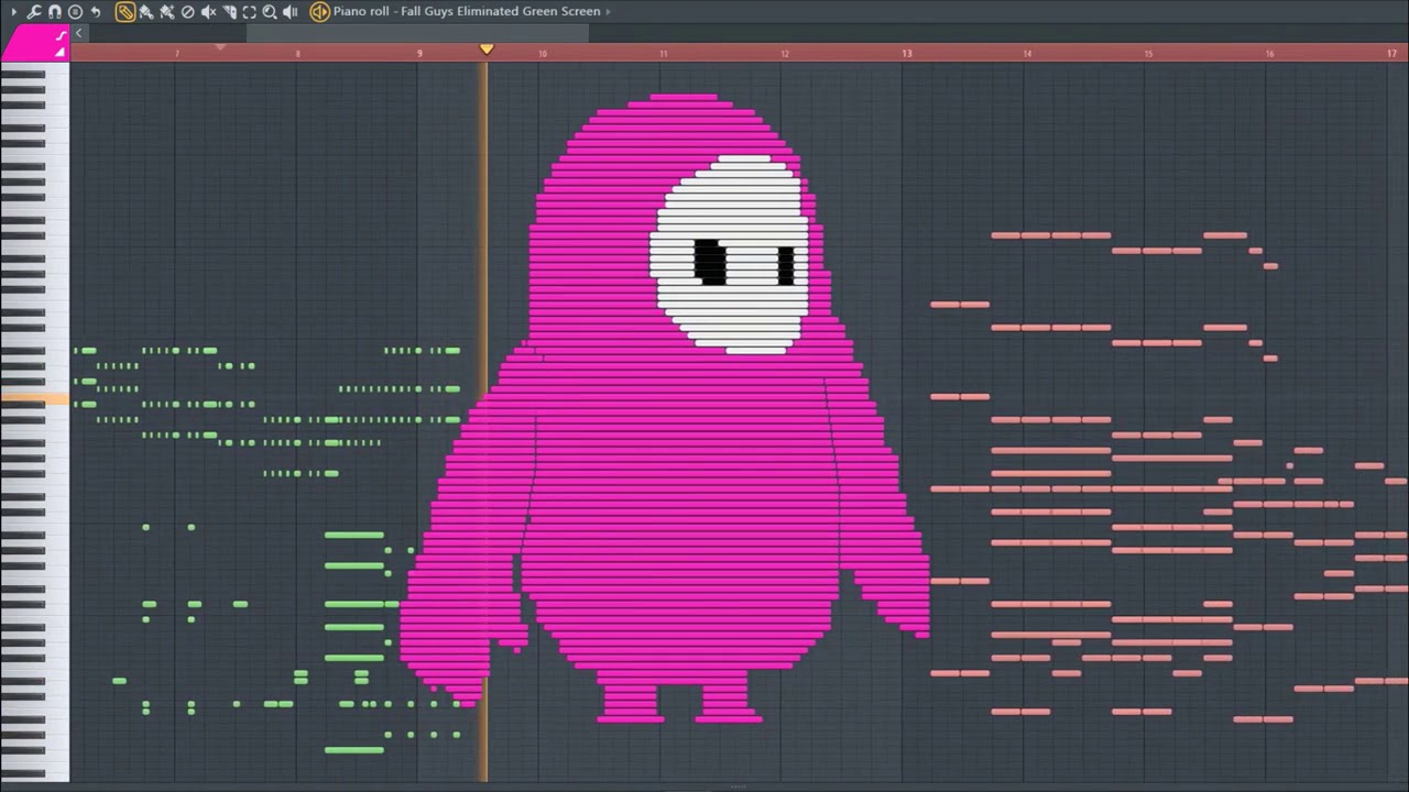 What Fall Guys Sounds Like, sounds eliminated - MIDI Art