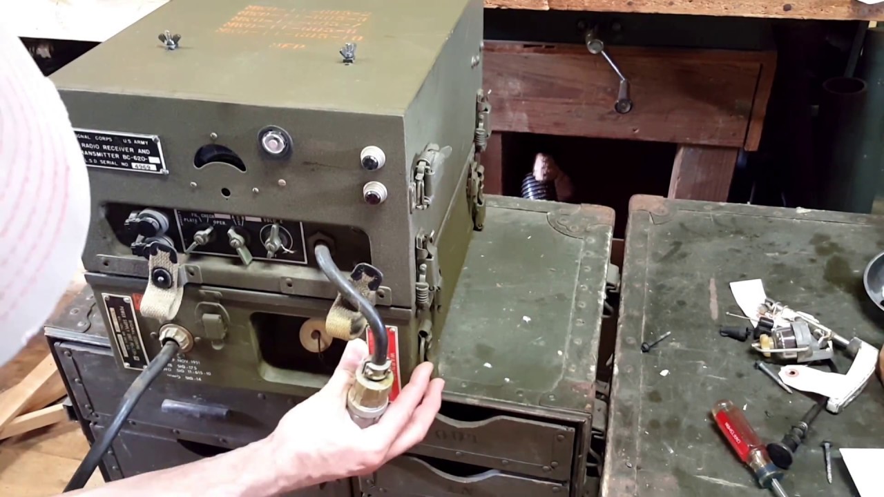 U.S. Signal Corps Jeep Radio Power Supply Configuration for BC-620 / PE-120 / SCR-510 WW2 WWII Korea
