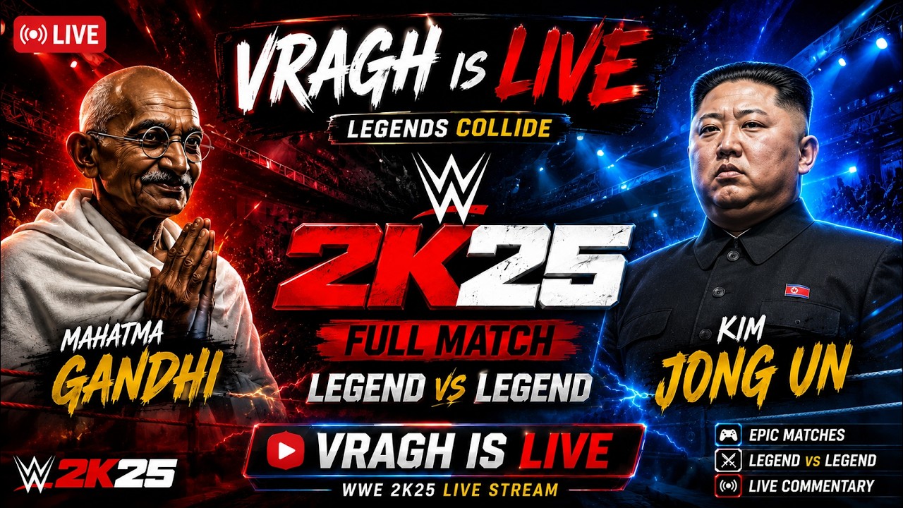 🔴WWE 2K25 LIVE | Kim Jong Un vs M.K. Gandhi | Parliament Battle EP 4