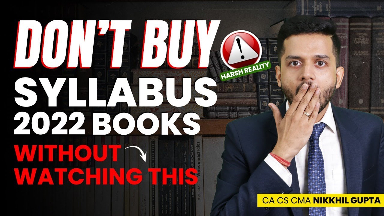 CMA Syllabus 2022 | CMA Inter and Final | Watch this video before buying the Books | Nikkhil Gupta