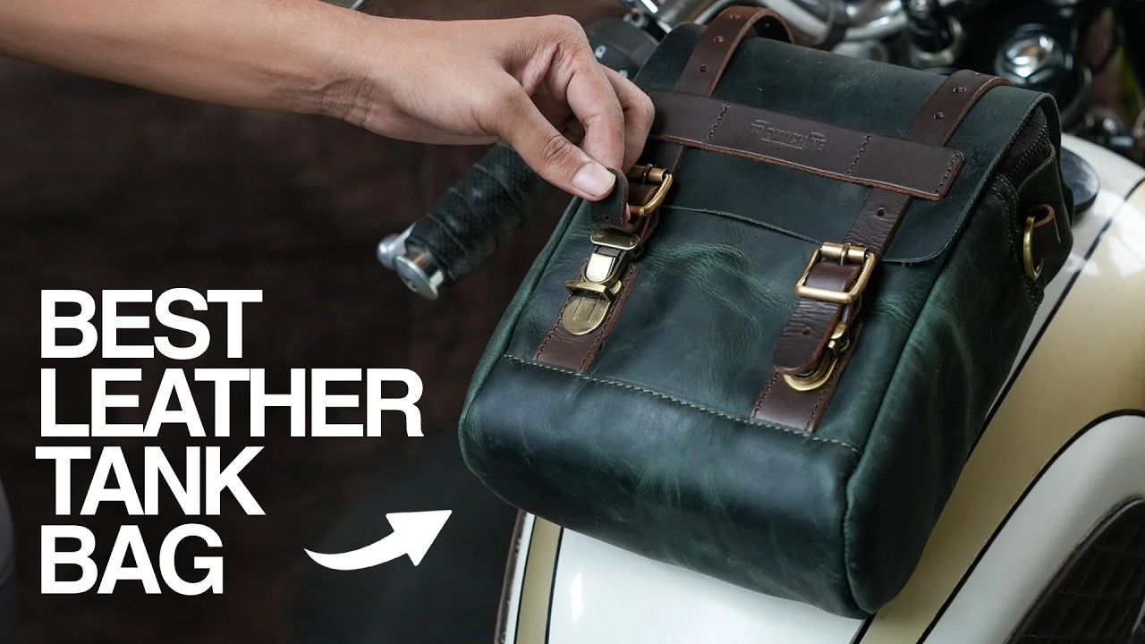 Best Leather Tank Bag | Tripmachine Tank Bag | Bike Accessories