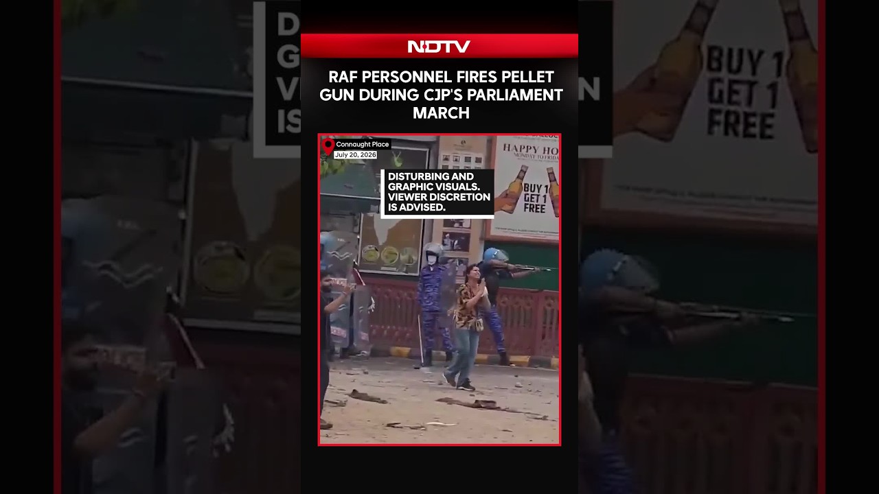 Watch: RAF Personnel Fire Pellet Gun During CJP Protest March