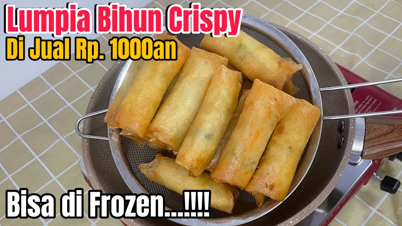 LUMPIA BIHUN CRISPY &bull; Di Jual Rp. 1000an Ludes Dalam Sekejap | Ide Jualan Modal Kecil, IRIT BAHAN‼️