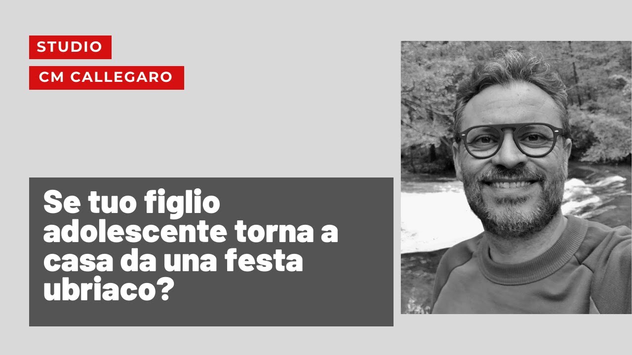 Se tuo figlio adolescente torna a casa da una festa ubriaco?