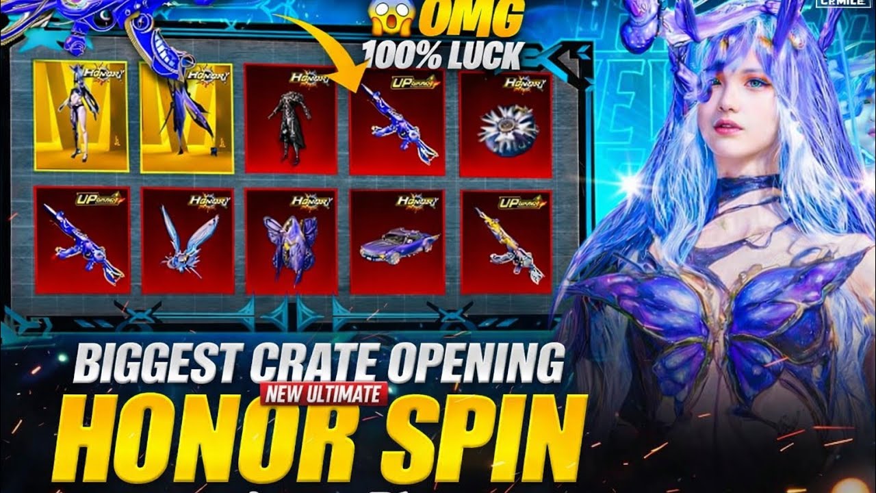 New Honer Spin Crate Opening // What A Luck  Bro // #bgmi #pubg