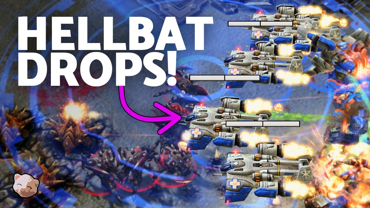 StarCraft 2 - HELLBAT DROPS ARE SICK! Medivac Mech is legit | ICYFAR 