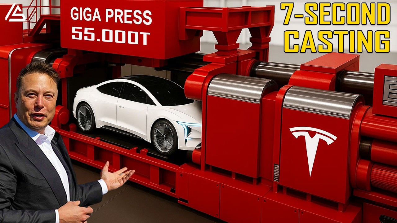 Совершенно новый Tesla Giga Press 55 000T. Наконец-то массовое производство Model 2 для пожилых л...
