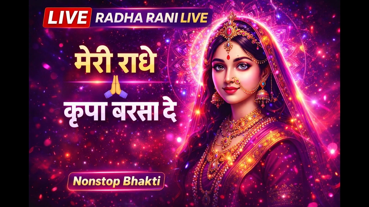 🔴 LIVE | मेरी राधे 🙏 कृपा बरसा दे | Radha Rani Live Bhajan | Nonstop Bhakti #radhakrishna #bhakti
