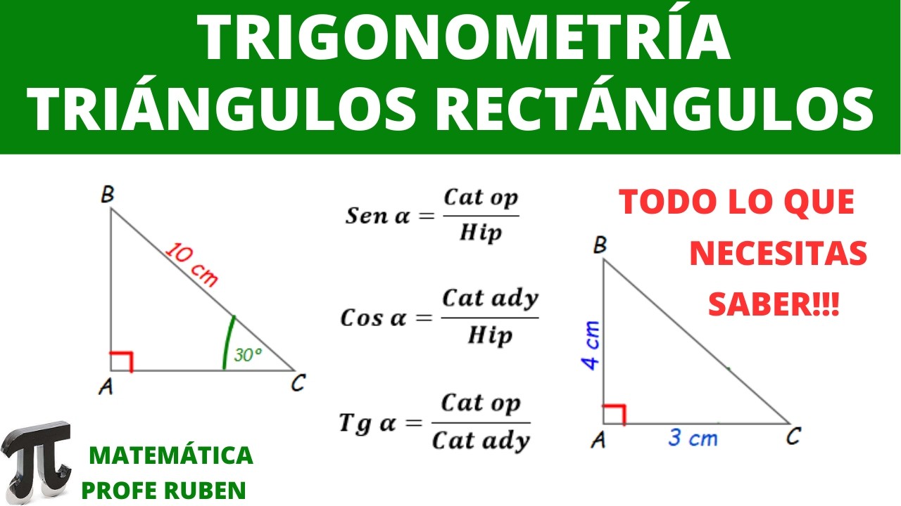 Razones trigonométricas - Solución de triángulos rectángulos
