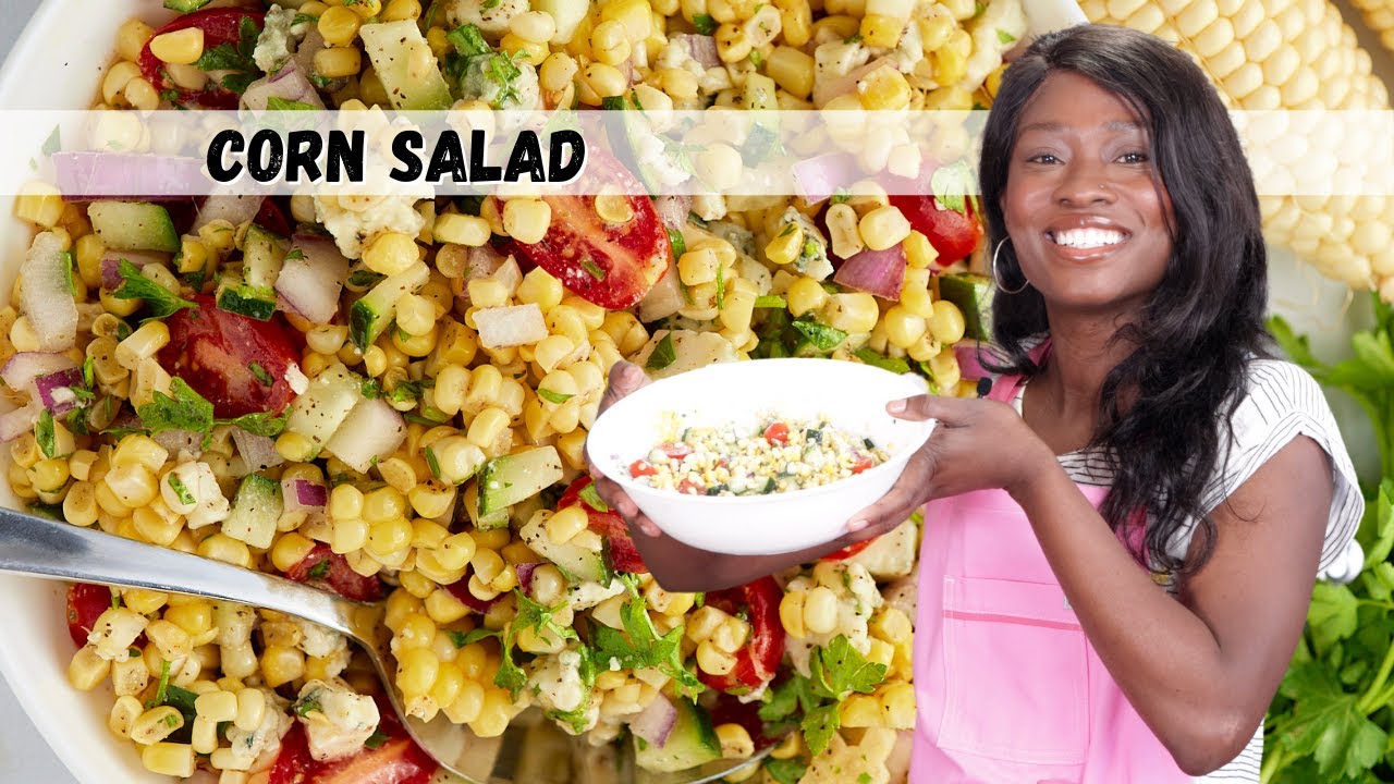 Fresh Corn Salad! Full of flavor and refreshing!