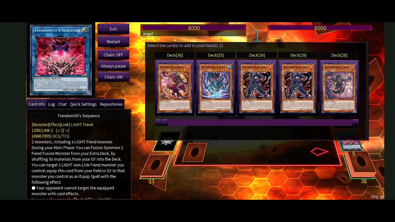 Combo unchained, Carta fiendsmith.