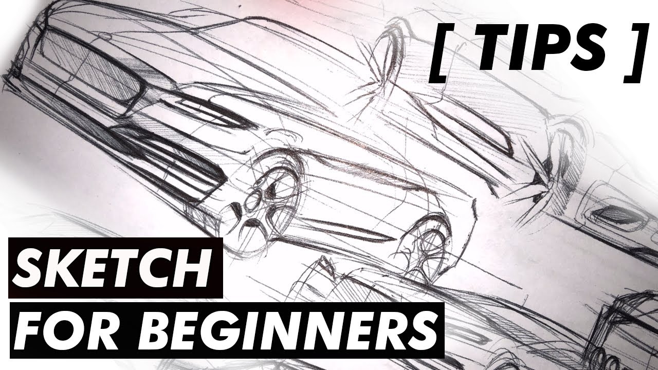 The BEST way to sketch a car in ANY perspective in less than 5 minutes