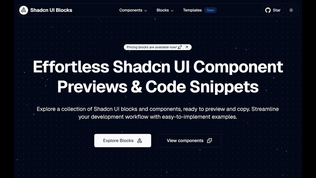 Shadcn UI Blocks: Pre-built Blocks and UI Components for Shadcn/ui