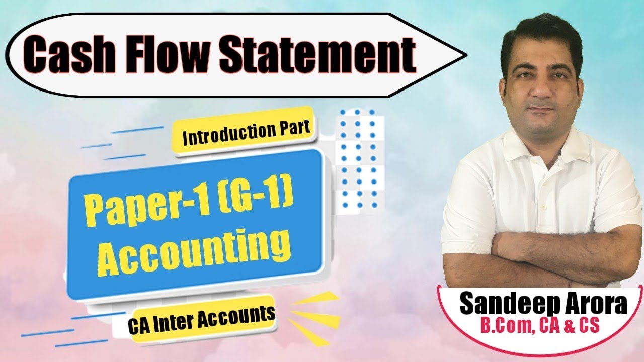 Cash Flow Statement ! Part-1 ! CA Inter Accounts !  By CA CS Sandeep Arora | CA Inter Accounting